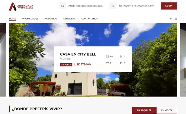 Proyecto de Arriagada Propiedades