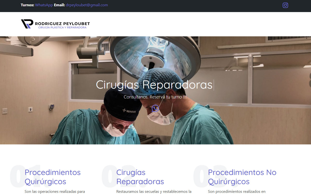 Proyecto de Branding y desarrollo web para Dr. Diego Rodriguez Peyloubet